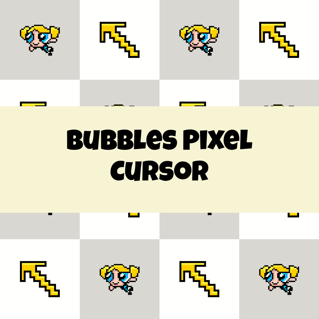 Preview Bubbles Pixel cursor custom cursor pack